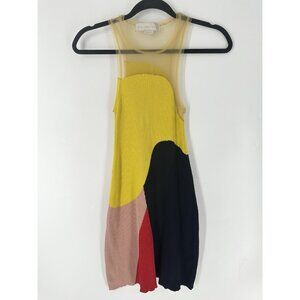Stella McCartney Colour Block Ribbed Dress Womens S READ FLAWED NEEDS REPAIR